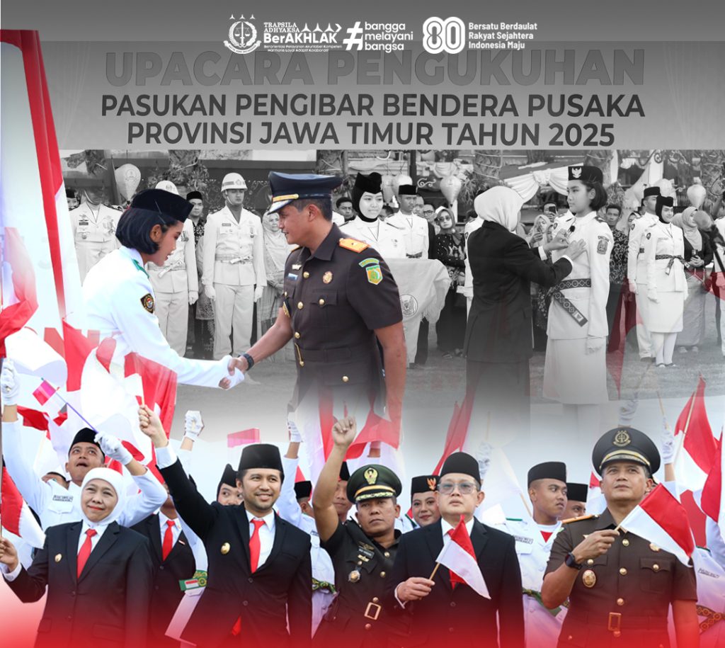 Wakajati Jatim Hadiri Upacara Pengukuhan Paskibraka Provinsi Jawa Timur Tahun 2025