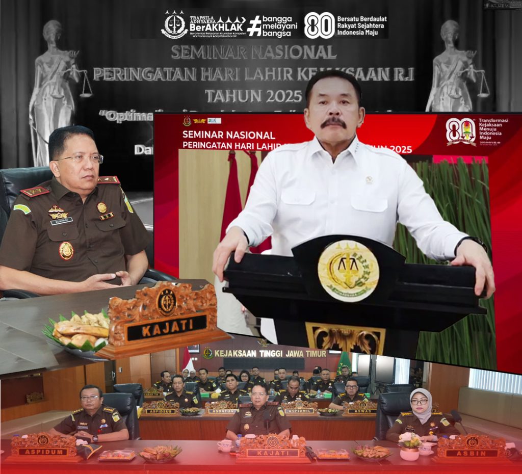 Kejati Jatim Ikuti Seminar Nasional Kejagung RI, Dukung Optimalisasi DPA dalam Penanganan Perkara Pidana