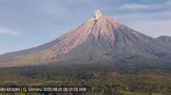 Gunung Semeru Kembali Erupsi, Warga Diimbau Waspada