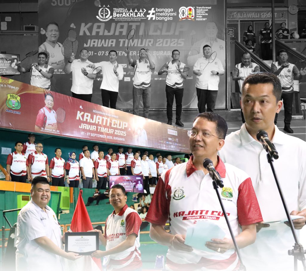 Kajati Jatim Dukung Pembentukan Atlet Bulutangkis Berprestasi Melalui Kajati Cup Jawa Timur 2025