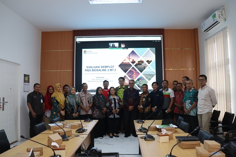 Pemkab Cilacap Uji Varietas Padi Biosalin 2 di Lahan Pesisir Selatan