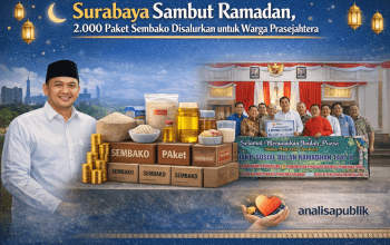Surabaya Sambut Ramadan, 2.000 Paket Sembako Disalurkan untuk Warga Prasejahtera