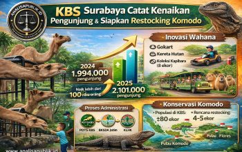 Kunjungan Kebun Binatang Surabaya Tembus 2,1 Juta Orang, Puluhan Komodo Siap Dilepasliarkan