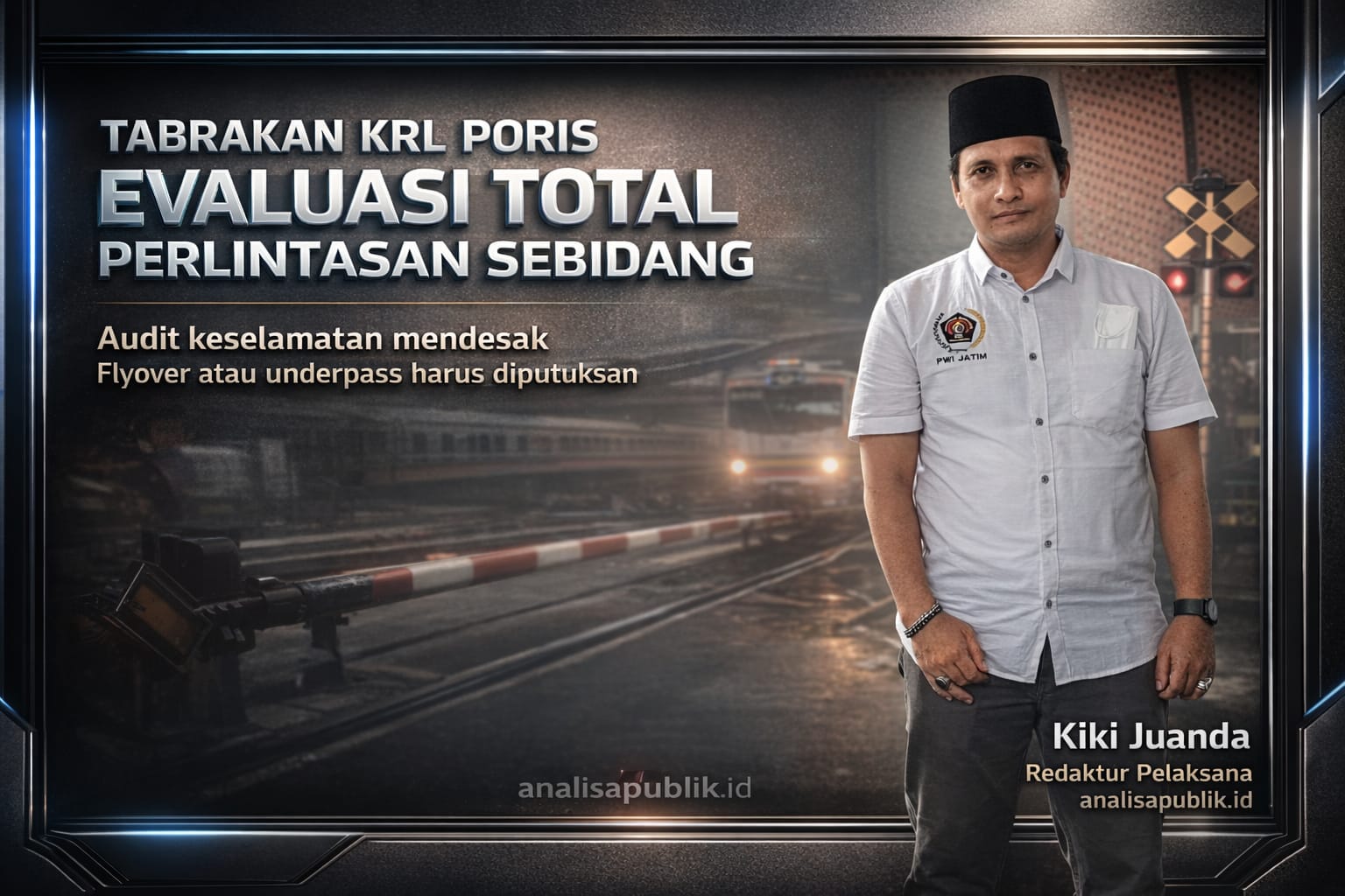TABRAKAN KRL DAN TRUK DI PORIS, SAATNYA PERLINTASAN SEBIDANG DIAUDIT TOTAL