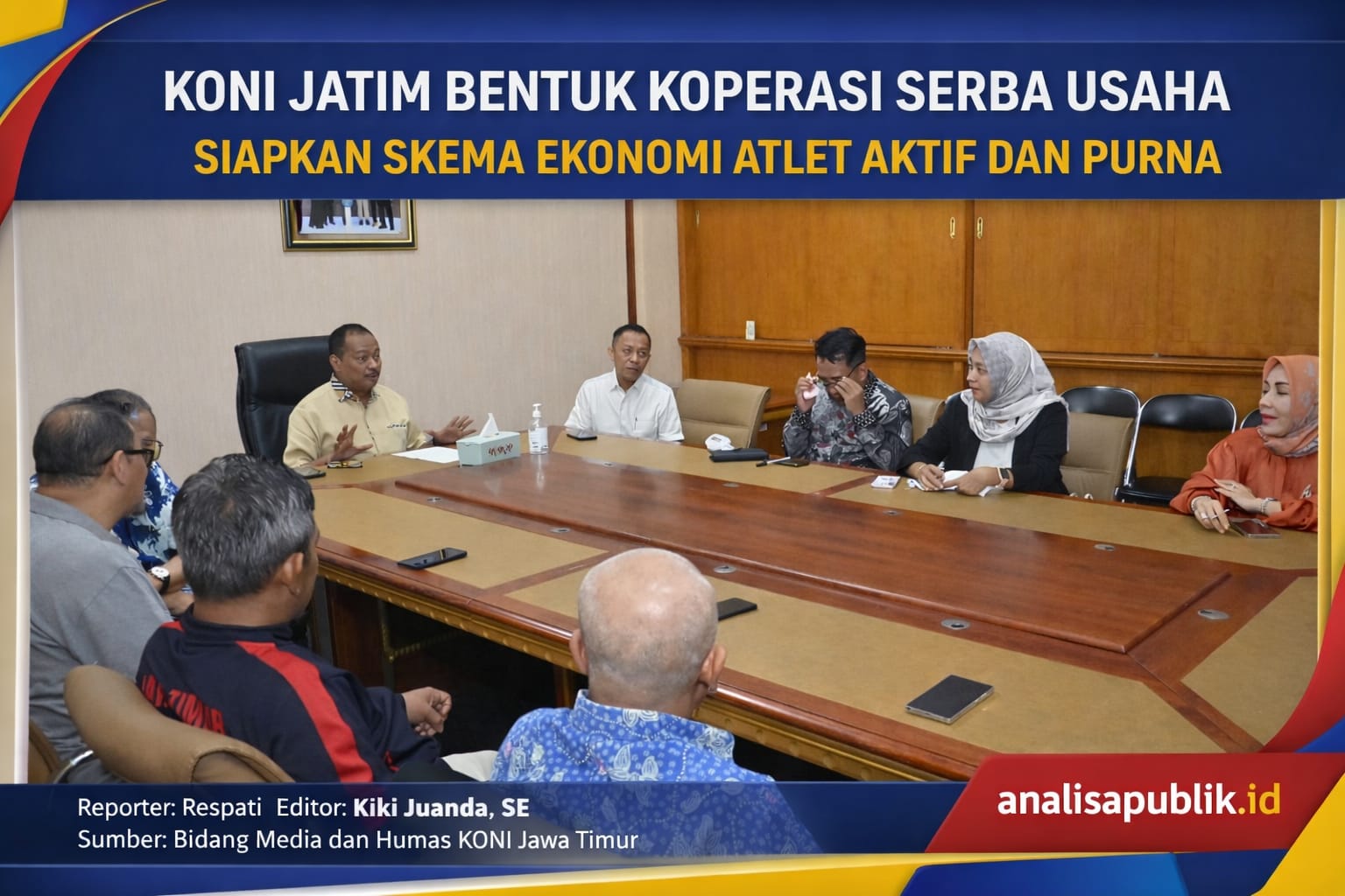 KONI Jatim Bentuk Koperasi Serba Usaha, Siapkan Skema Ekonomi Atlet Aktif dan Purna