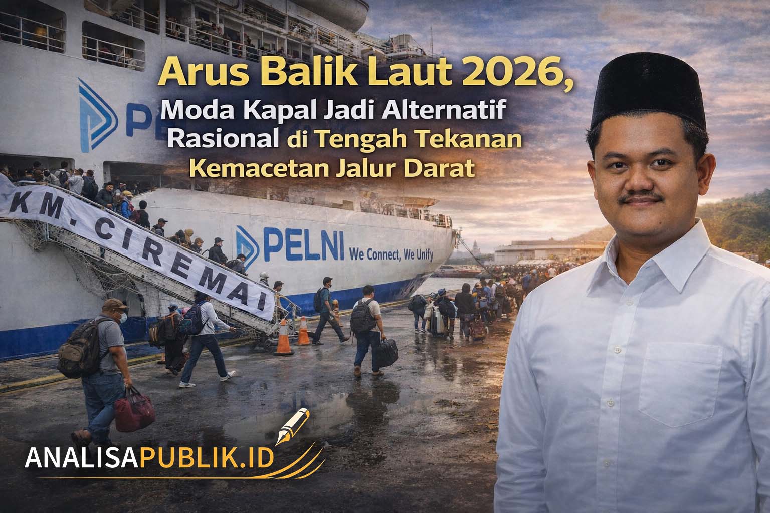 Arus Balik Laut 2026, Moda Kapal Jadi Alternatif Rasional di Tengah Tekanan Kemacetan Jalur Darat