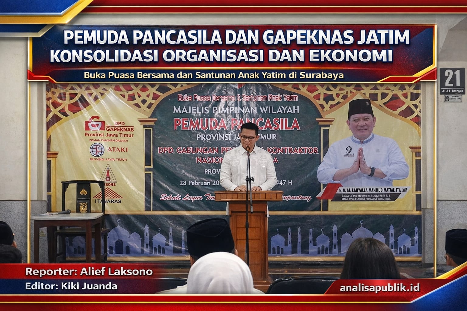 PEMUDA PANCASILA DAN GAPEKNAS JATIM KONSOLIDASI ORGANISASI DAN EKONOMI LEWAT BUKA PUASA BERSAMA