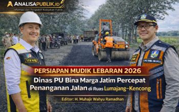 Persiapan Mudik Lebaran 2026, Dinas PU Bina Marga Jatim Percepat Penanganan Jalan di Ruas Lumajang–Kencong