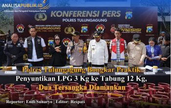 Polres Tulungagung Bongkar Praktik Penyuntikan LPG 3 Kg ke Tabung 12 Kg, Dua Tersangka Diamankan