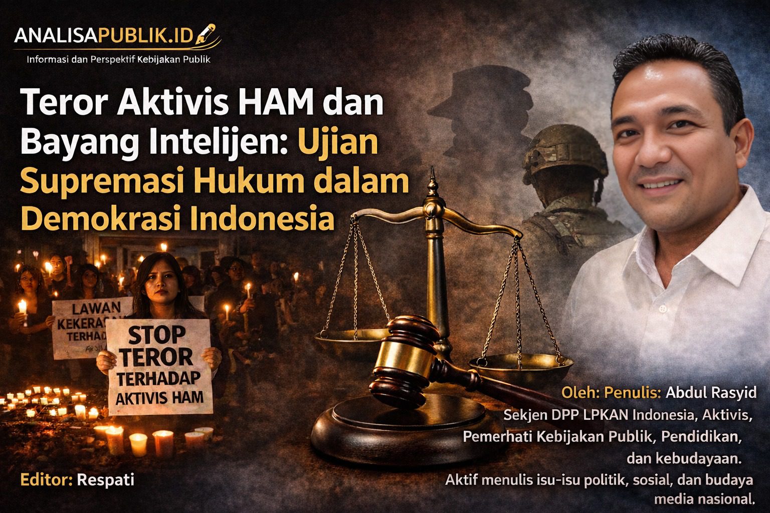Teror Aktivis HAM dan Bayang Intelijen: Ujian Supremasi Hukum dalam Demokrasi Indonesia