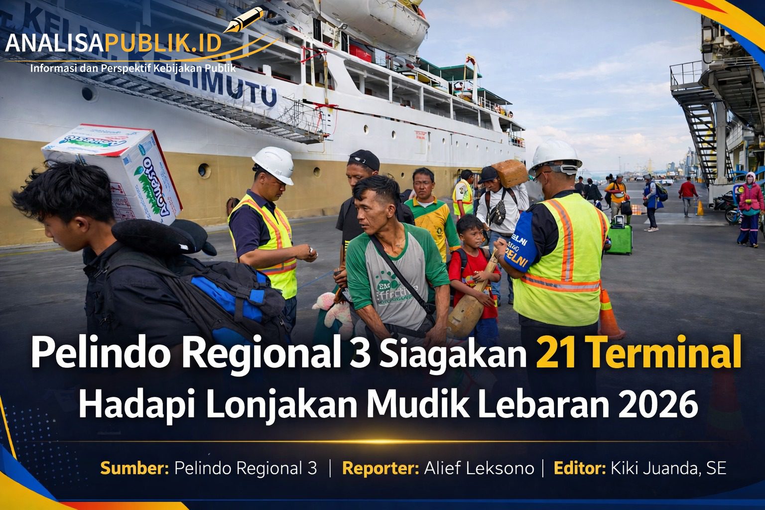 Pelindo Regional 3 Siagakan 21 Terminal Penumpang Hadapi Arus Mudik Lebaran 1447 H