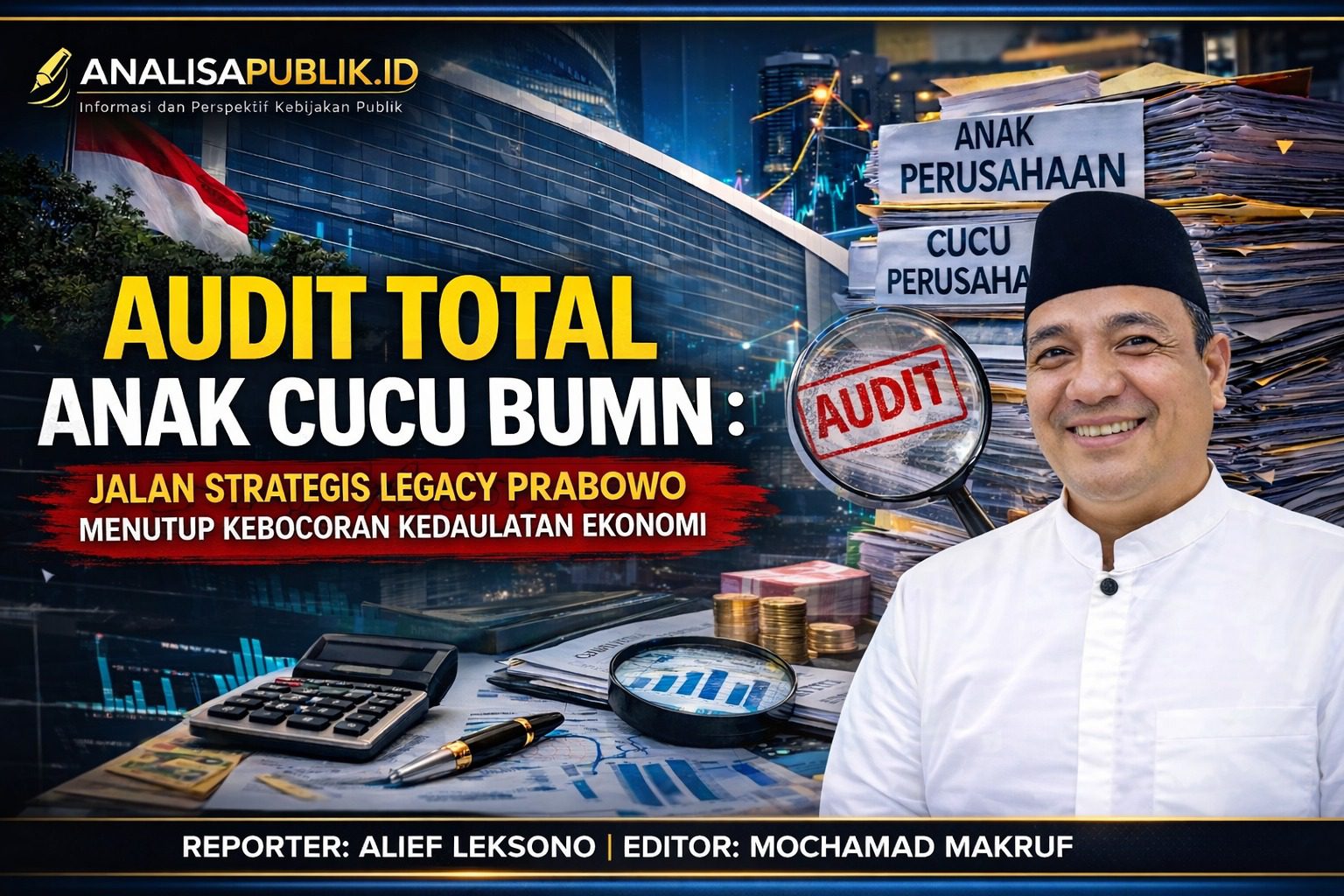 Audit Total Anak Cucu BUMN : Jalan Strategis Legacy Prabowo Menutup Kebocoran Kedaulatan Ekonomi