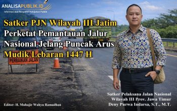 Satker PJN Wilayah III Jatim Perketat Pemantauan Jalur Nasional Jelang Puncak Arus Mudik Lebaran 1447 H