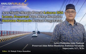 Arus Mudik Menuju Puncak Lebaran 2026 Lancar, Preservasi Jalan Bebas Hambatan Jembatan Suramadu Perkuat Pengawasan