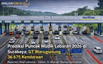 Prediksi Puncak Mudik Lebaran 2026 di Surabaya: GT Warugunung Tembus 36.675 Kendaraan, Jasamarga Hentikan Konstruksi