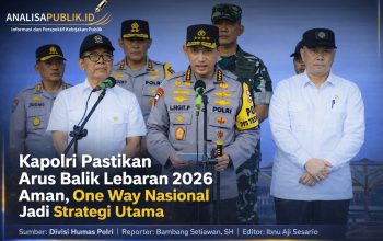 Kapolri Pastikan Pengamanan Arus Balik Lebaran 2026 Optimal, One Way Nasional Jadi Strategi Kunci