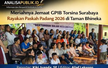 Meriahnya Jemaat GPIB Torsina Surabaya Rayakan Paskah Padang 2026 di Taman Bhineka