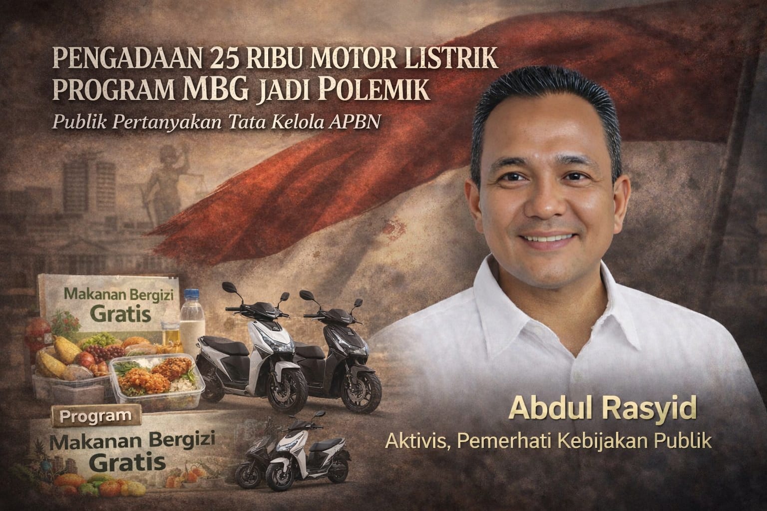 Pengadaan 25 Ribu Motor Listrik Program MBG Jadi Polemik, Publik Pertanyakan Tata Kelola APBN