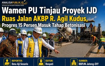 Wamen PU Tinjau Proyek IJD Ruas Jalan AKBP R. Agil Kudus, Progres 15 Persen Masuk Tahap Betonisasi