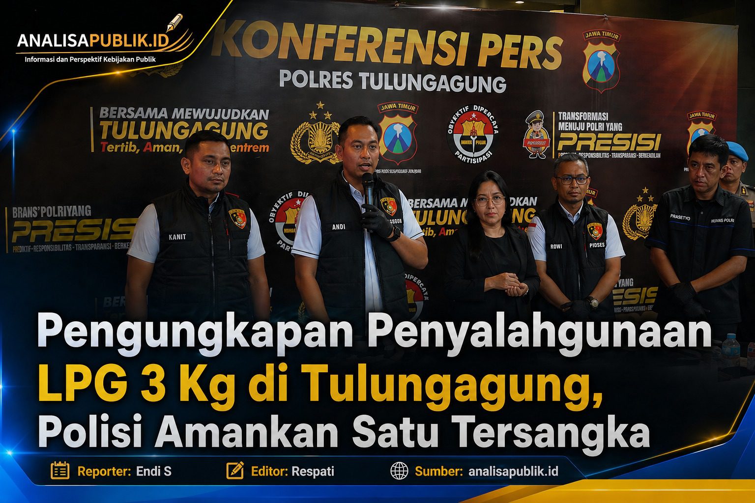 Satreskrim Polres Tulungagung Bongkar Penyalahgunaan LPG 3 Kg, Disuntik ke Gas Portable untuk Dijual Ulang