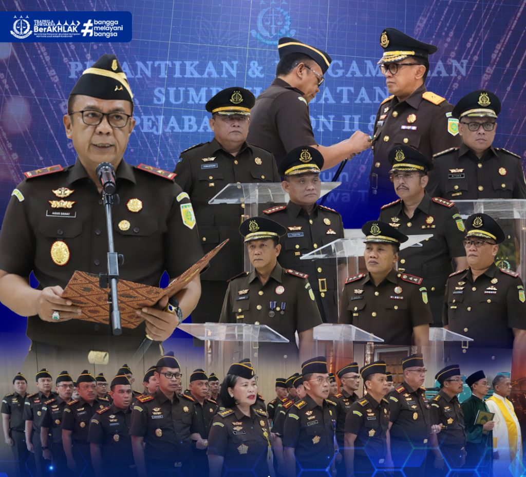 Kajati Jatim Lantik Wakajati dan Sejumlah Pejabat Eselon III, Dorong Kinerja Lebih Optimal dan Berintegritas