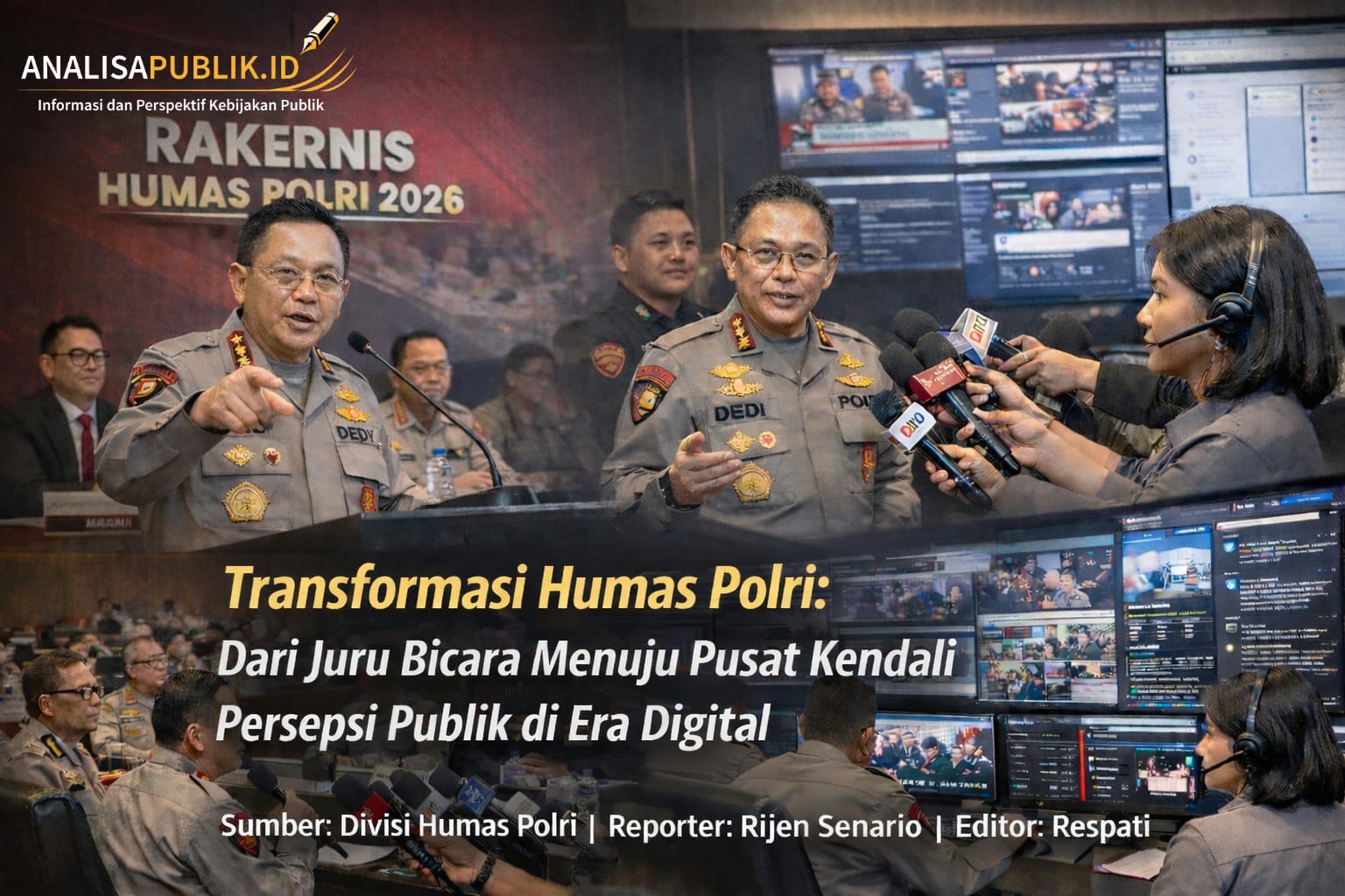 Transformasi Humas Polri: Dari Juru Bicara Menuju Pusat Kendali Persepsi Publik di Era Digital