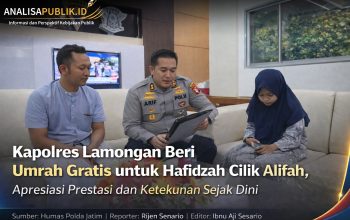 Kapolres Lamongan Beri Umrah Gratis untuk Hafidzah Cilik Alifah, Apresiasi Prestasi dan Ketekunan Sejak Dini