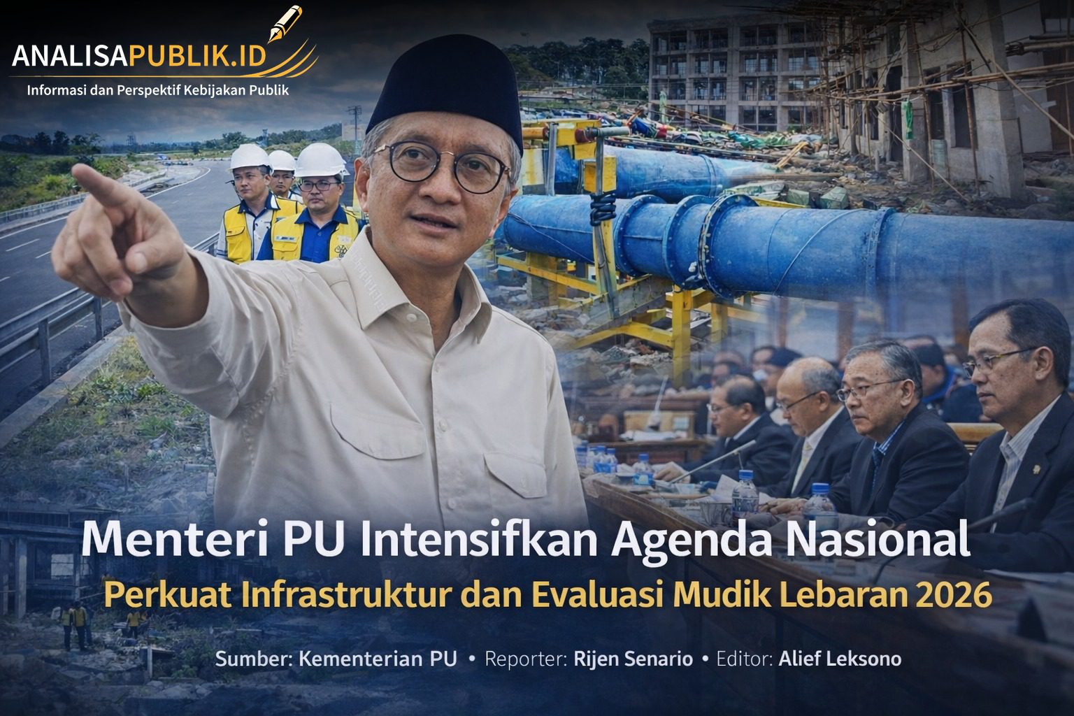 Menteri PU Intensifkan Agenda Nasional, Perkuat Infrastruktur dan Evaluasi Mudik Lebaran 2026