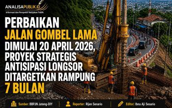 Perbaikan Jalan Gombel Lama Dimulai 20 April 2026, Proyek Strategis Antisipasi Longsor Ditargetkan Rampung 7 Bulan