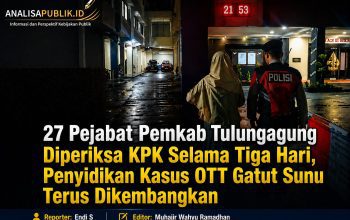 27 Pejabat Pemkab Tulungagung Diperiksa KPK Selama Tiga Hari, Penyidikan Kasus OTT Gatut Sunu Terus Dikembangkan