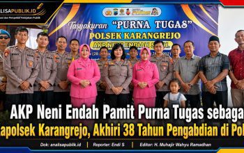 AKP Neni Endah Pamit Purna Tugas sebagai Kapolsek Karangrejo, Akhiri 38 Tahun Pengabdian di Polri