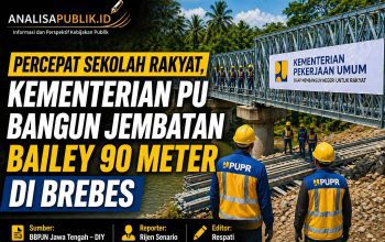 Jembatan Bailey 90 Meter Dipasang di Brebes, Kementerian PU Percepat Akses Pembangunan Sekolah Rakyat