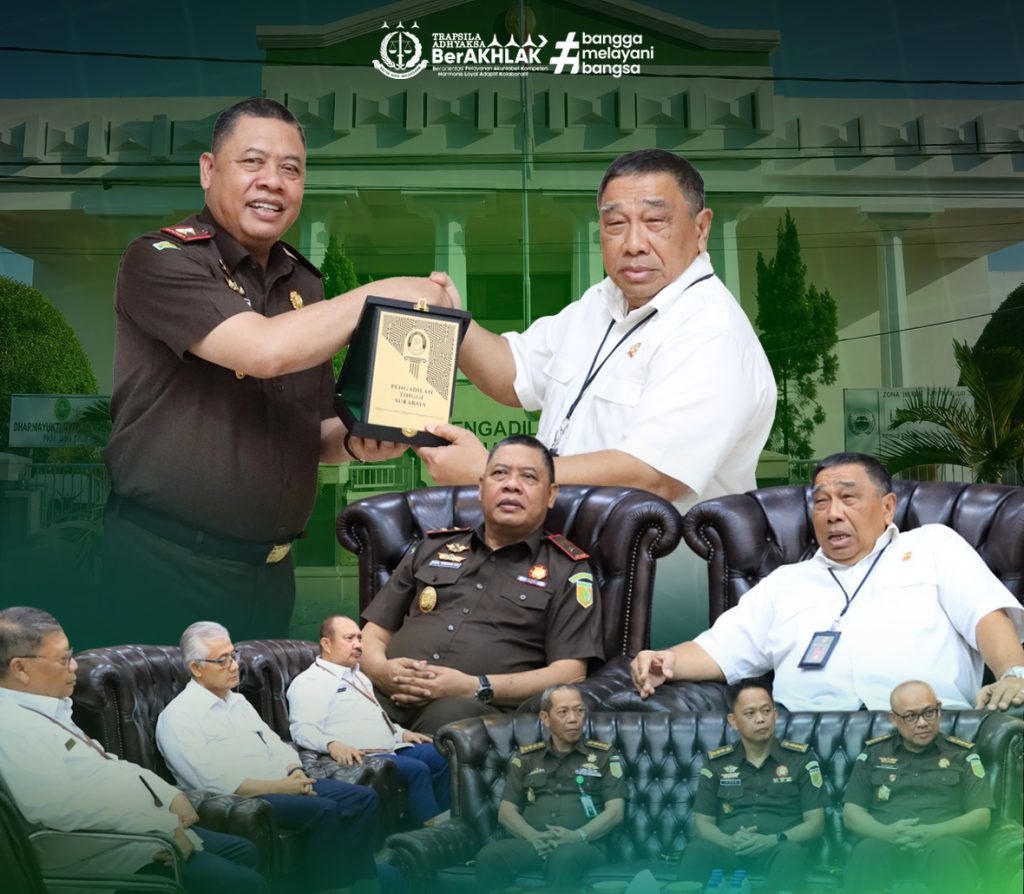 Sinergi Penegakan Hukum, Kajati Jatim Silaturahmi Perdana ke Pengadilan Tinggi Surabaya