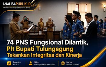 74 PNS Fungsional Dilantik, Plt Bupati Tulungagung Tekankan Integritas dan Kinerja
