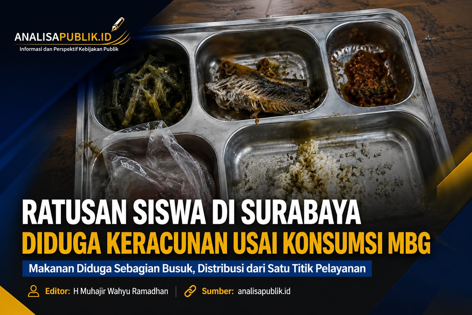 Ratusan Siswa di Surabaya Diduga Keracunan Usai Konsumsi MBG, Distribusi Makanan Dievaluasi