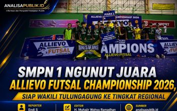 SMPN 1 Ngunut Juara Allievo Futsal Championship 2026, Siap Wakili Tulungagung ke Tingkat Regional