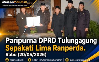 Paripurna DPRD Tulungagung Sepakati Lima Ranperda