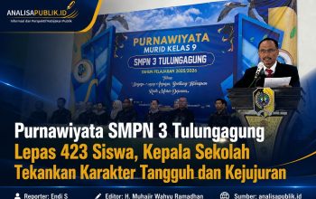 Purnawiyata SMPN 3 Tulungagung Lepas 423 Siswa, Kepala Sekolah Tekankan Karakter Tangguh dan Kejujuran