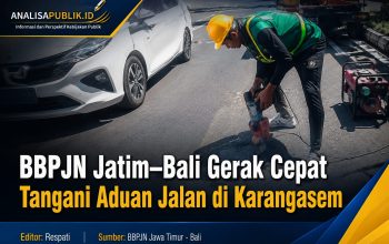 BBPJN Jatim–Bali Gerak Cepat Tangani Aduan Jalan di Karangasem dengan Metode Patching