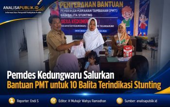 Pemdes Kedungwaru Salurkan Bantuan PMT untuk 10 Balita Terindikasi Stunting