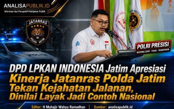 DPD LPKAN INDONESIA Jatim Apresiasi Kinerja Jatanras Polda Jatim Tekan Kejahatan Jalanan, Dinilai Layak Jadi Contoh Nasional