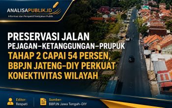 Preservasi Jalan Pejagan–Ketanggungan–Prupuk Tahap 2 Capai 54 Persen, BBPJN Jateng–DIY Perkuat Konektivitas Wilayah