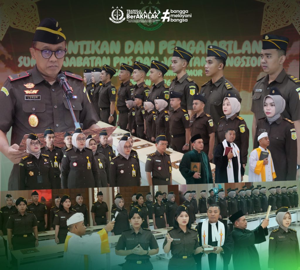 35 PNS Baru Kejati Jatim Resmi Dilantik, Awali Pengabdian dengan Sumpah dan Integritas