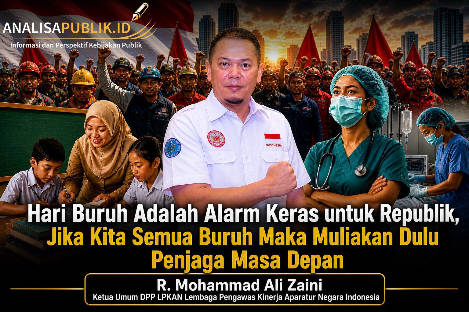 Hari Buruh Adalah Alarm Keras untuk Republik, Jika Kita Semua Buruh Maka Muliakan Dulu Penjaga Masa Depan