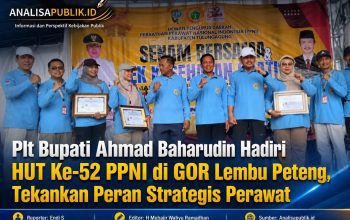 Plt Bupati Ahmad Baharudin Hadiri HUT Ke-52 PPNI di GOR Lembu Peteng, Tekankan Peran Strategis Perawat