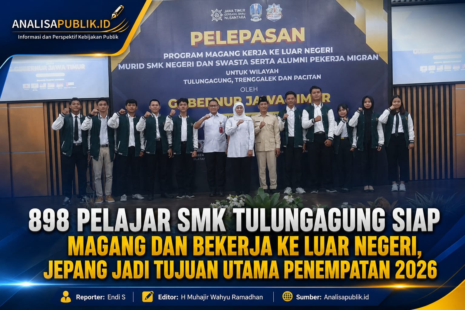 898 Pelajar SMK Tulungagung Siap Magang dan Bekerja ke Luar Negeri, Jepang Jadi Tujuan Utama Penempatan 2026