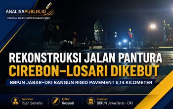 Rekonstruksi Jalan Pantura Cirebon–Losari Dikebut, BBPJN Jabar-DKI Bangun Rigid Pavement 5,14 Kilometer