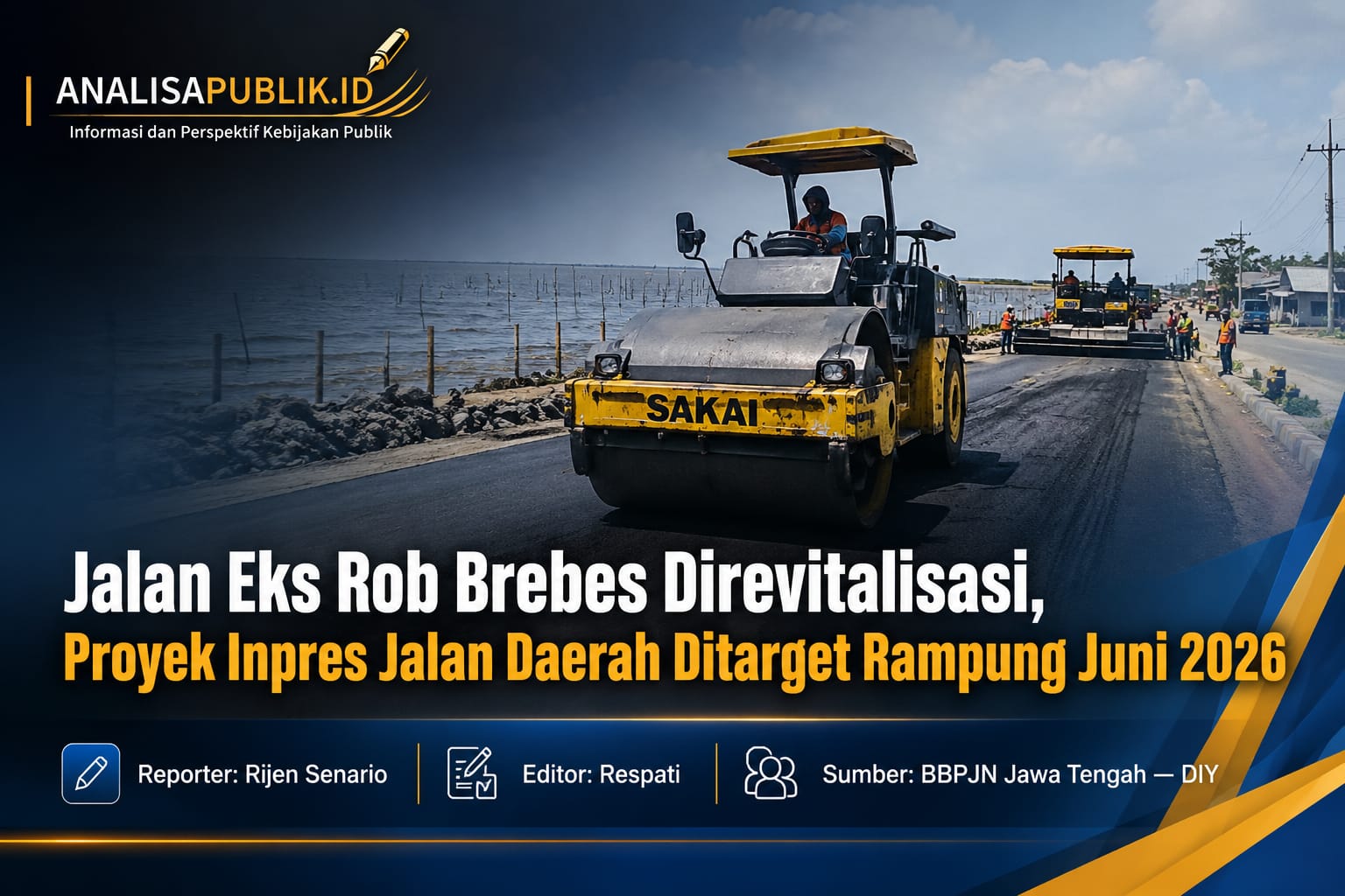 Jalan Eks Rob Brebes Direvitalisasi, Proyek Inpres Jalan Daerah Ditarget Rampung Juni 2026