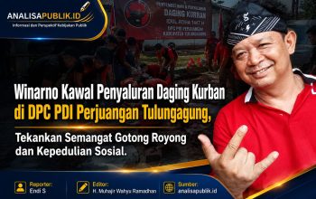 Winarno Kawal Penyaluran Daging Kurban di DPC PDI Perjuangan Tulungagung, Tekankan Semangat Gotong Royong dan Kepedulian Sosial