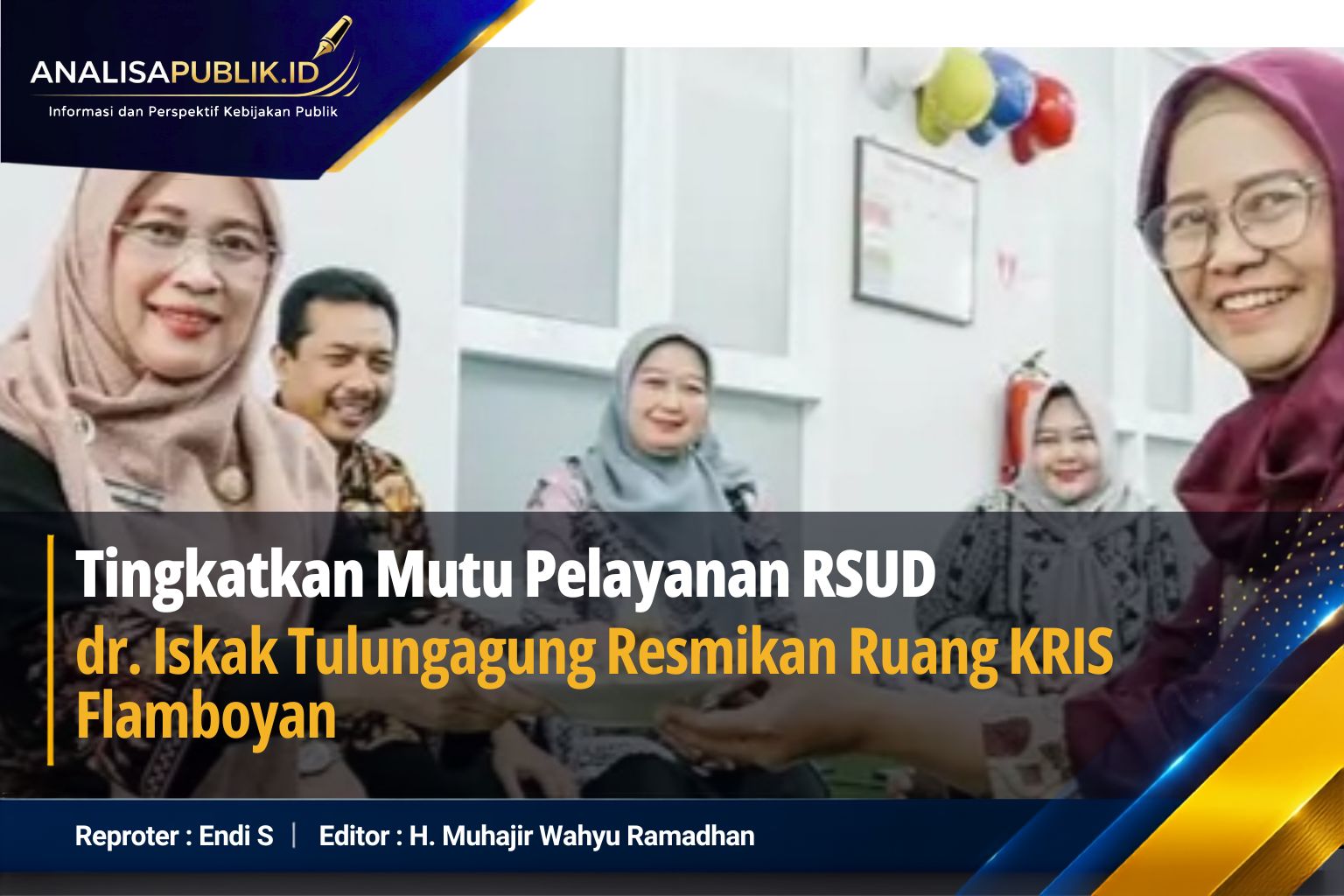 Tingkatkan Mutu Pelayanan RSUD dr. Iskak Tulungagung Resmikan Ruang KRIS Flamboyan